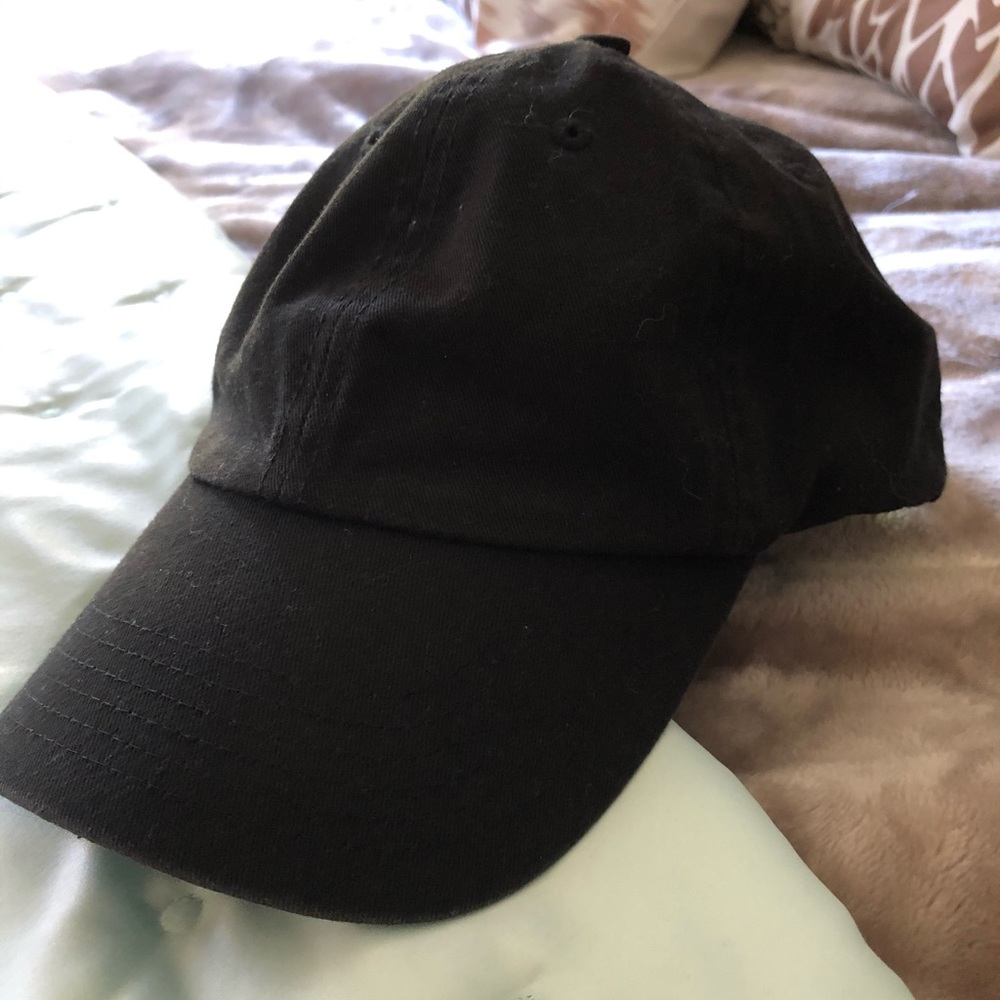 Basic Black Canvas Dad Hat